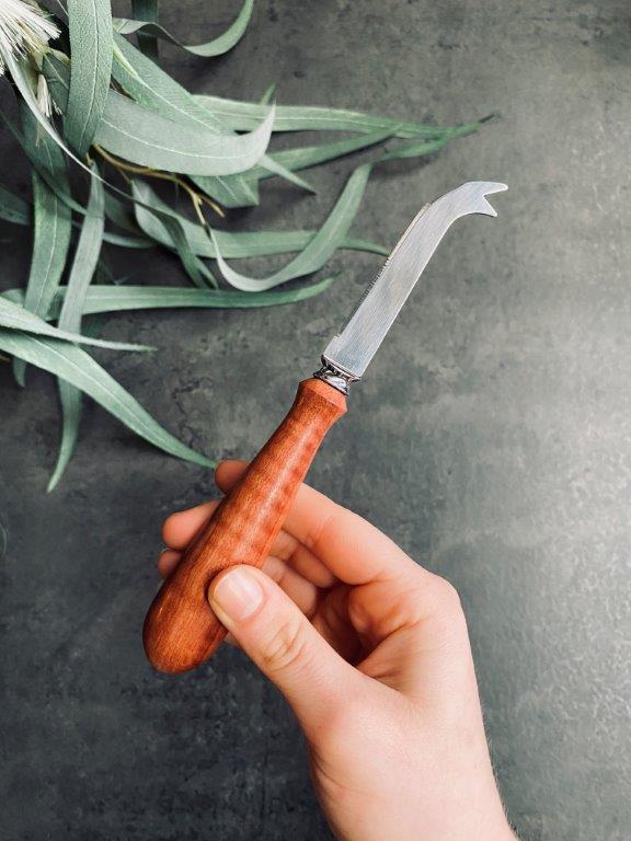 Turner + Turner - Cheese Knife, Natural Jarrah (7.5cm) - Image 3