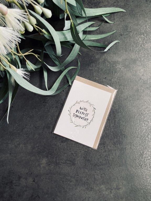 In The Daylight - Greeting Card, 'Sympathy Wreath'