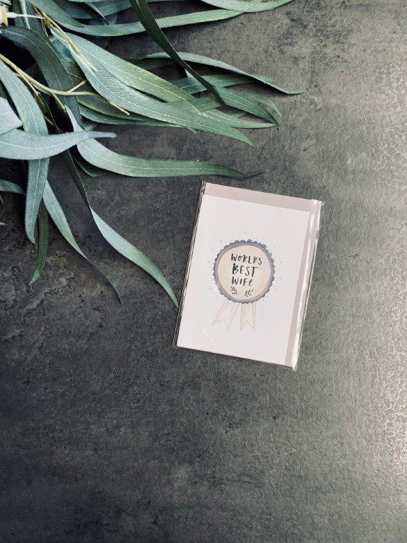 In The Daylight - Greeting Card, 'Worlds Best Wife'