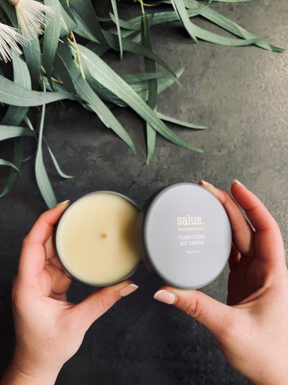 Salus Body - Soy Candle, Ylang Ylang (70g) - Image 2
