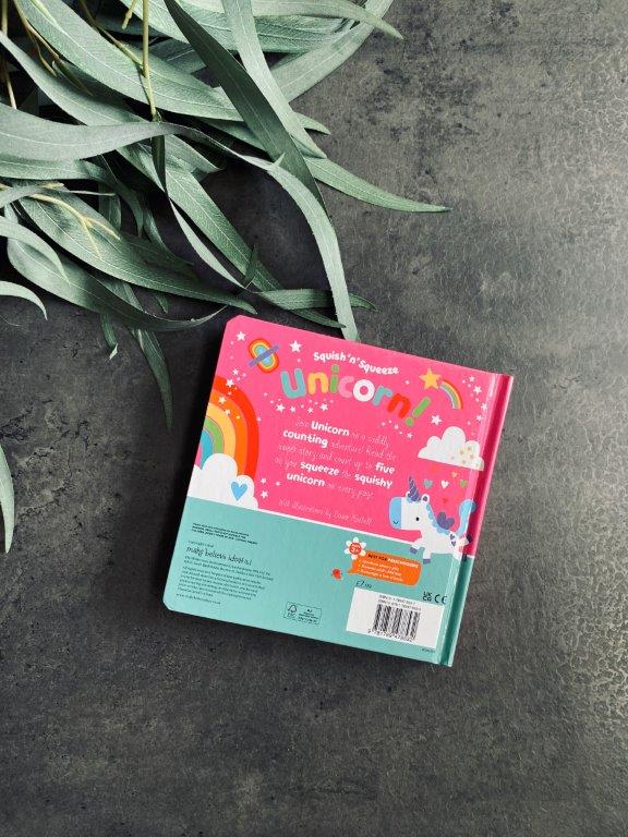 Books - Board Book, Squish 'n' Squeeze Unicorn! - Image 3
