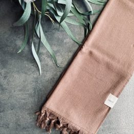 Saardé - Vintage Hand Towel, Chocolate (40cm x 90cm)